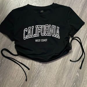 Black crop top